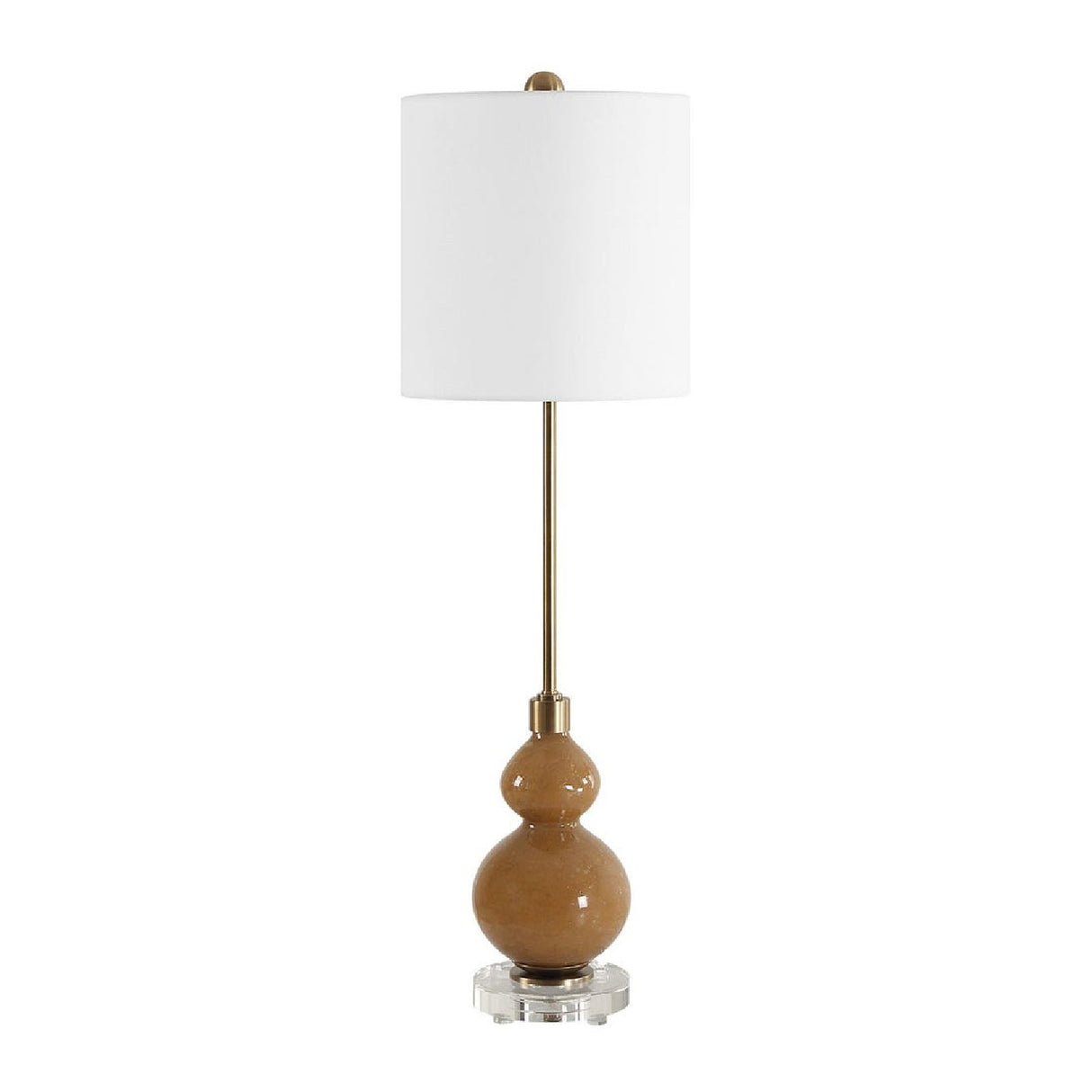 Brown Seeded Glass Buffet Lamp | Uttermost Sienna