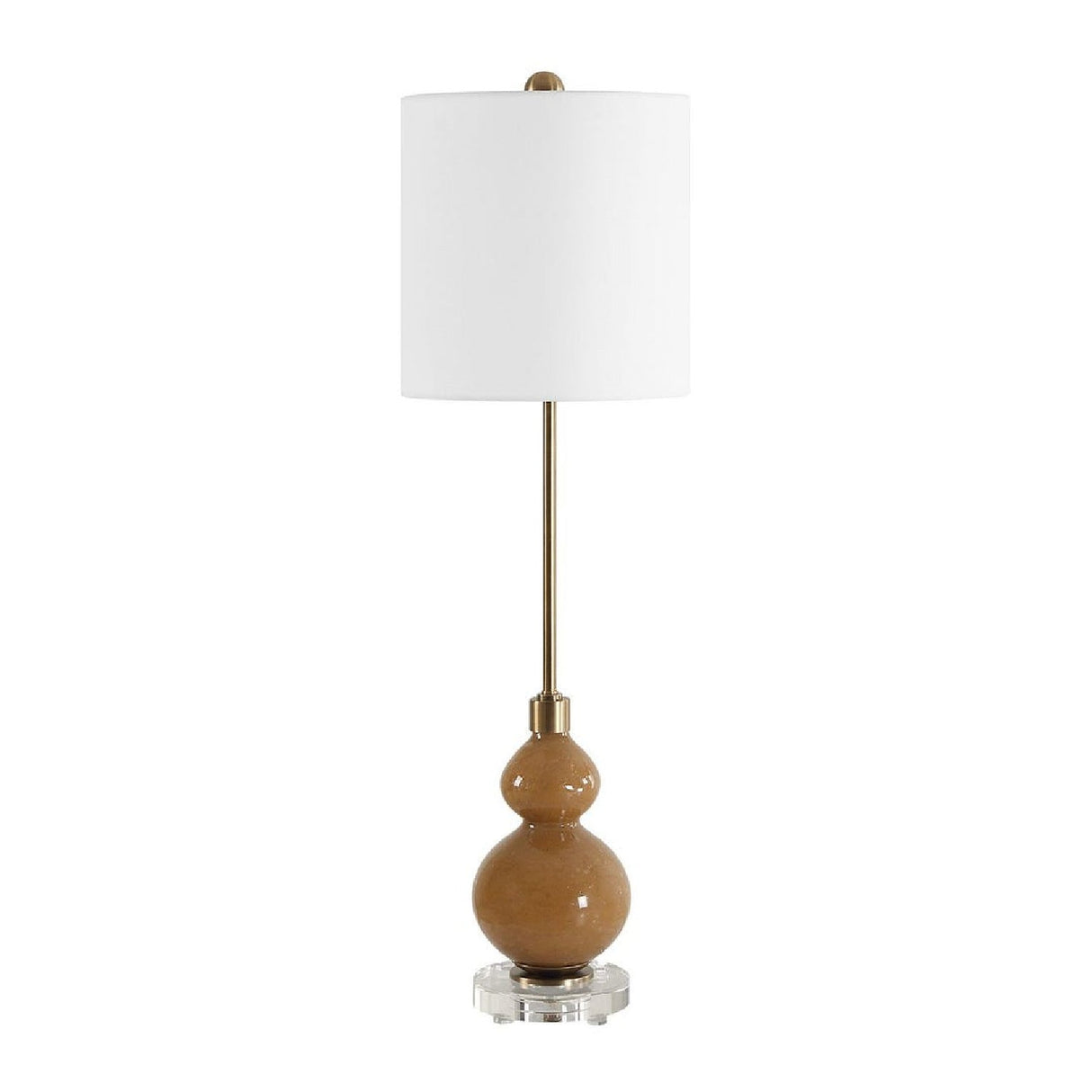 Brown Seeded Glass Buffet Lamp by Uttermost Sienna, alternate view 3