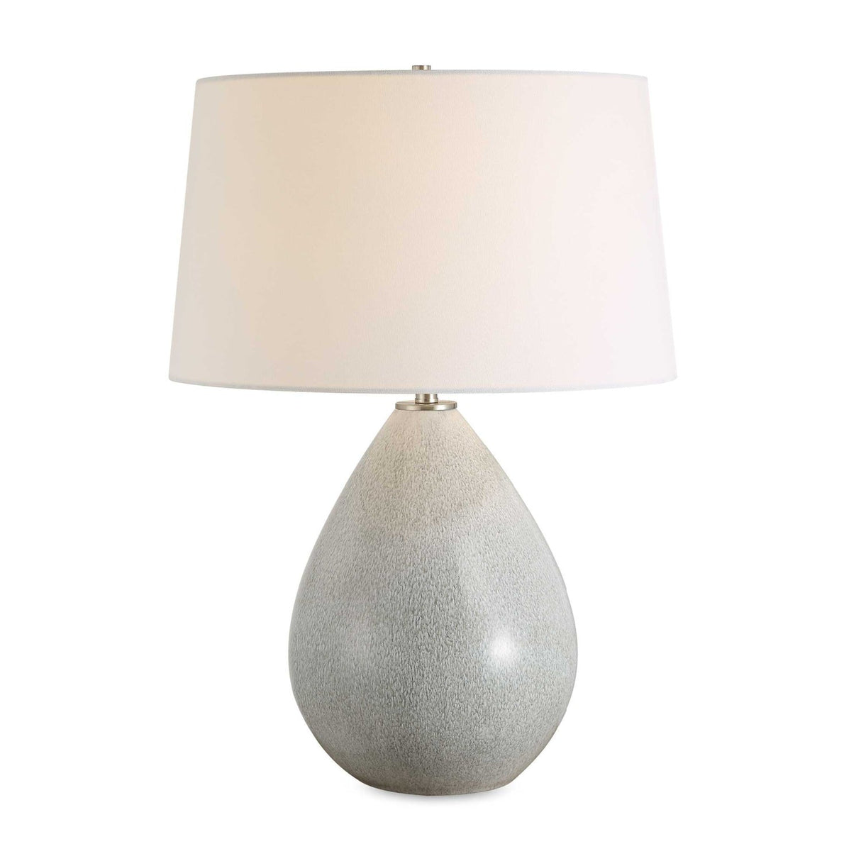 Cream Ceramic Teardrop-Shaped Table Lamp by Uttermost Moray