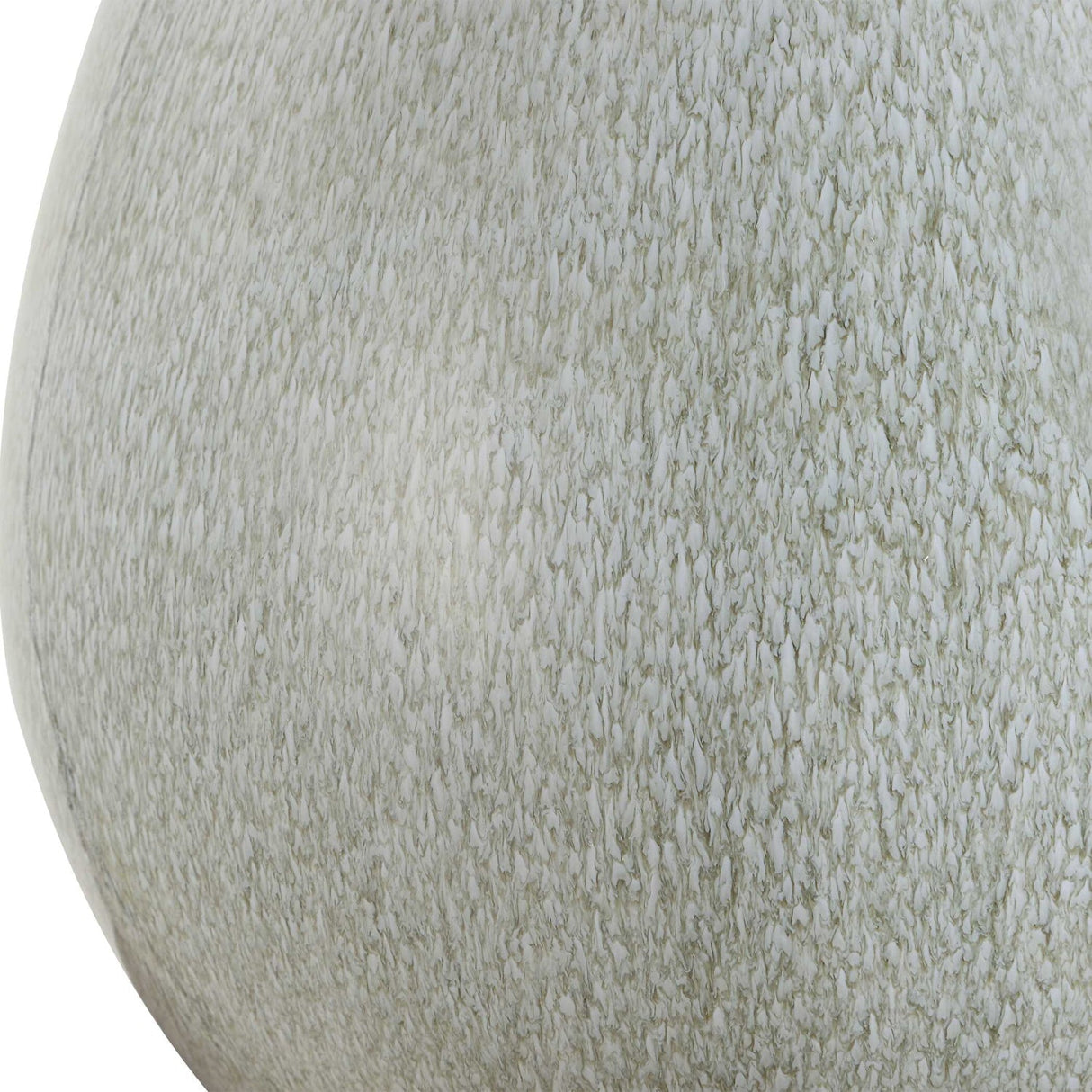 Cream Ceramic Teardrop-Shaped Table Lamp by Uttermost Moray, alternate view 5