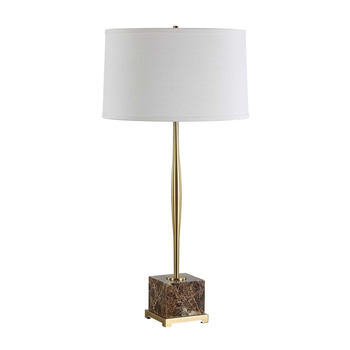 Brass Spindle Base Table Lamp by Uttermost Booker, alternate view 3