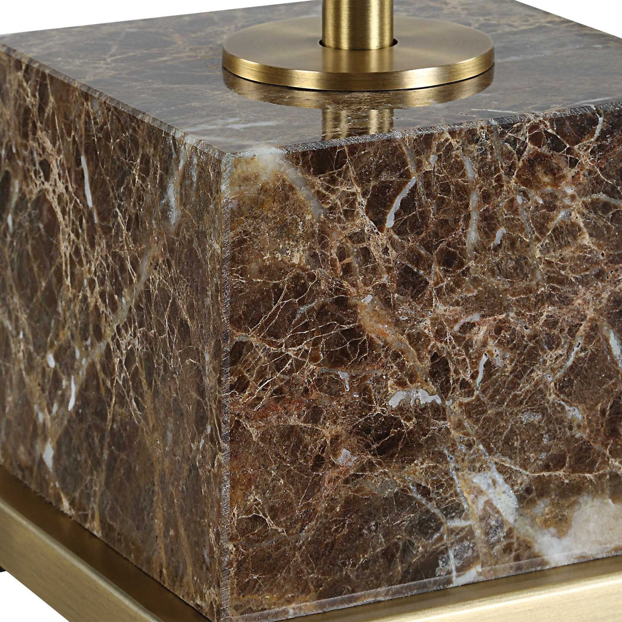 Brass Spindle Base Table Lamp by Uttermost Booker, alternate view 5