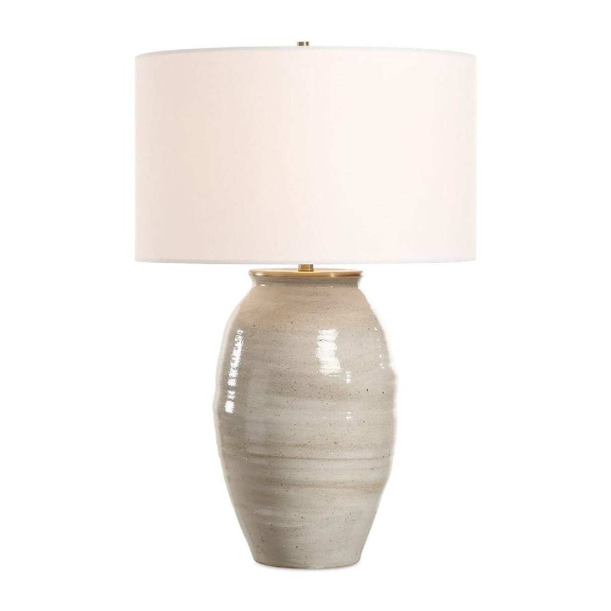 Gray Glazed Ceramic Table Lamp by Uttermost Amos