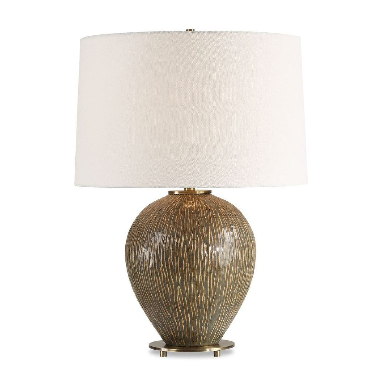 Distressed Brown Ceramic Table Lamp by Uttermost Rya