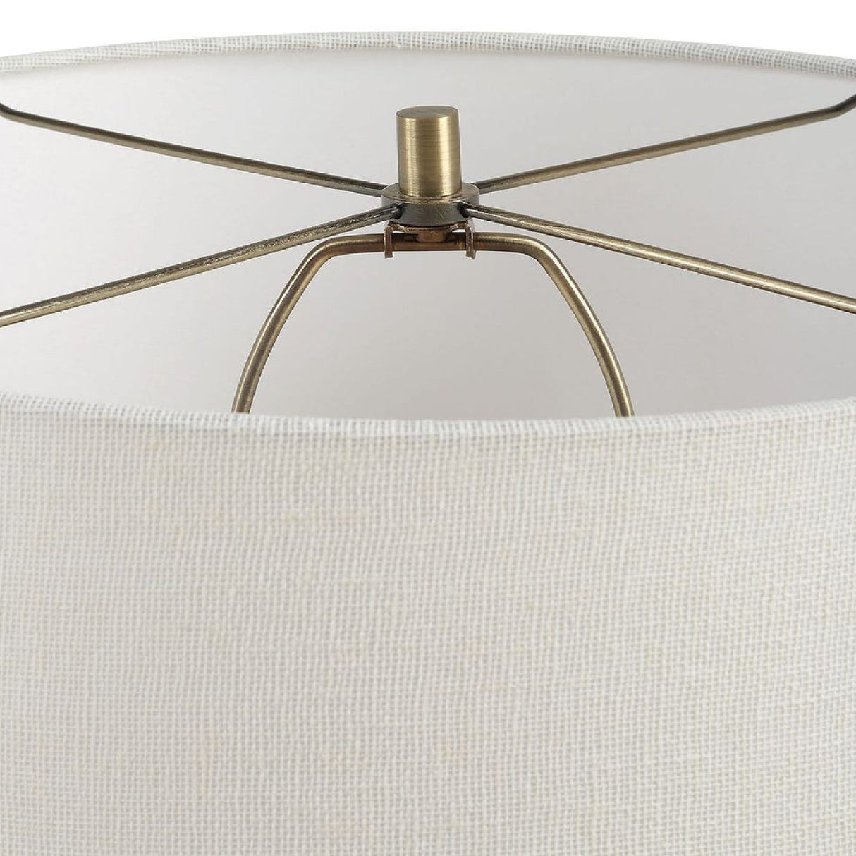 Distressed Brown Ceramic Table Lamp by Uttermost Rya, alternate view 5