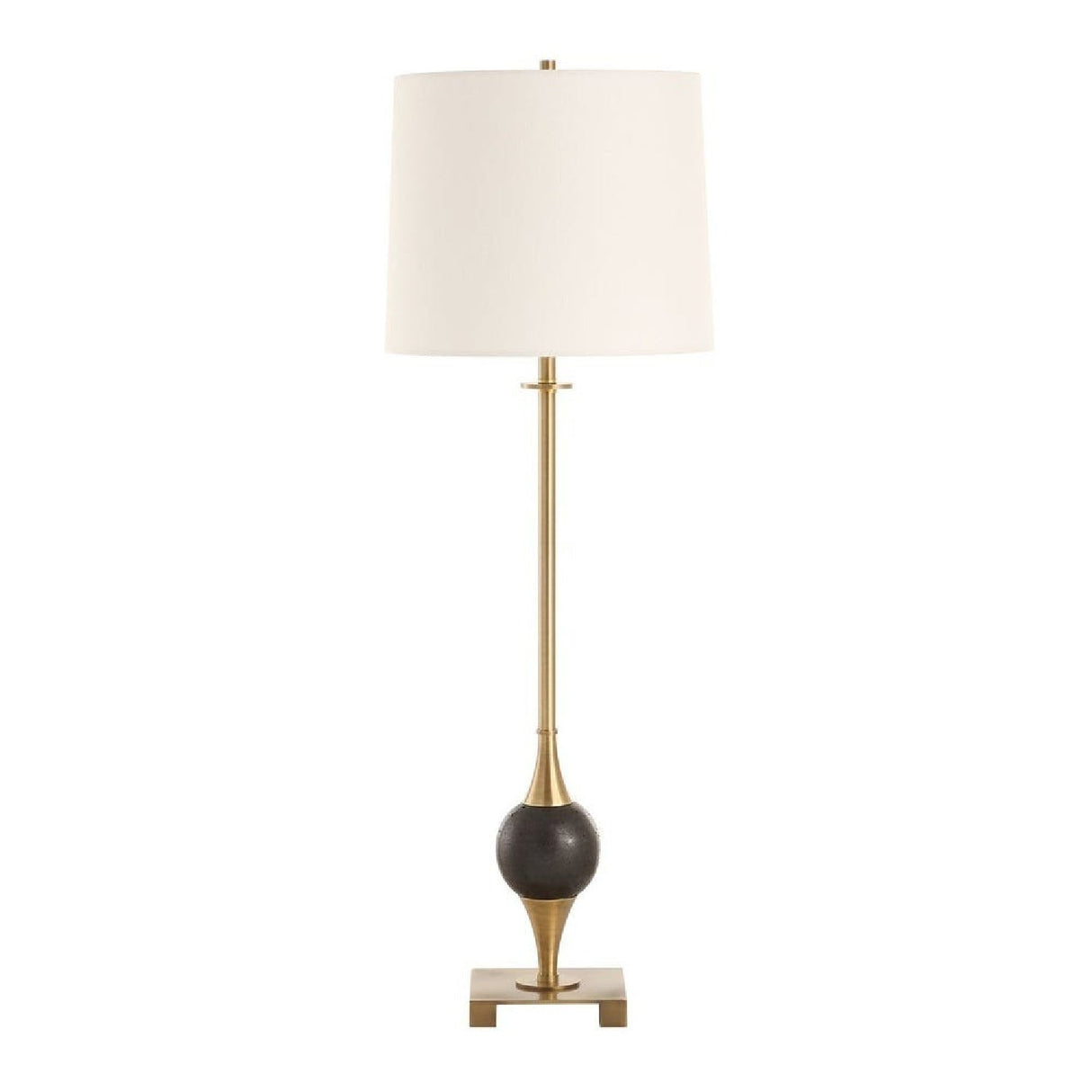 White Linen Shade Buffet Lamp by Uttermost Dempsey, alternate view 4