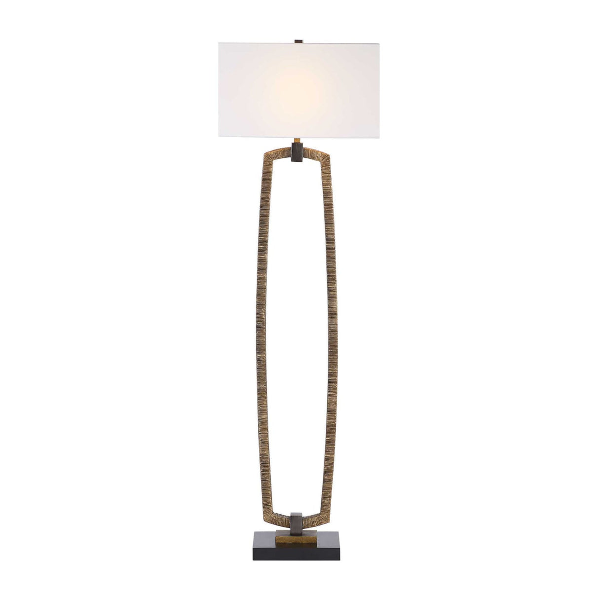 Modern European furniture - Carved Antique Gold Floor Lamp - www.oroa.com