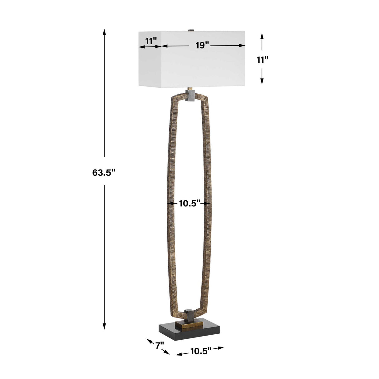 Modern European furniture - Carved Antique Gold Floor Lamp - www.oroa.com