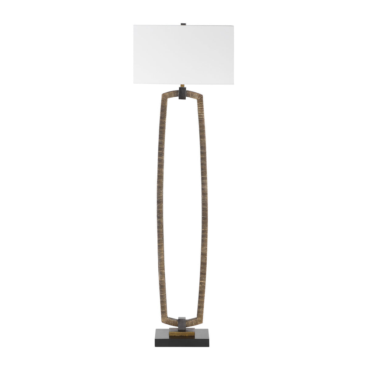 Modern European furniture - Carved Antique Gold Floor Lamp - www.oroa.com