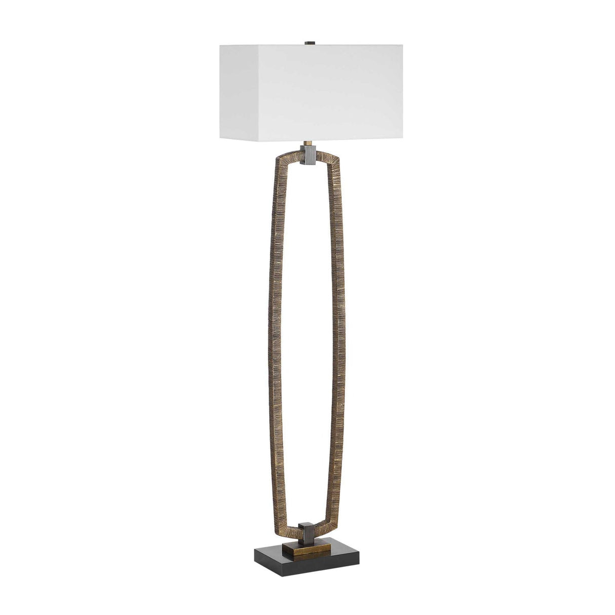 Modern European furniture - Carved Antique Gold Floor Lamp - www.oroa.com