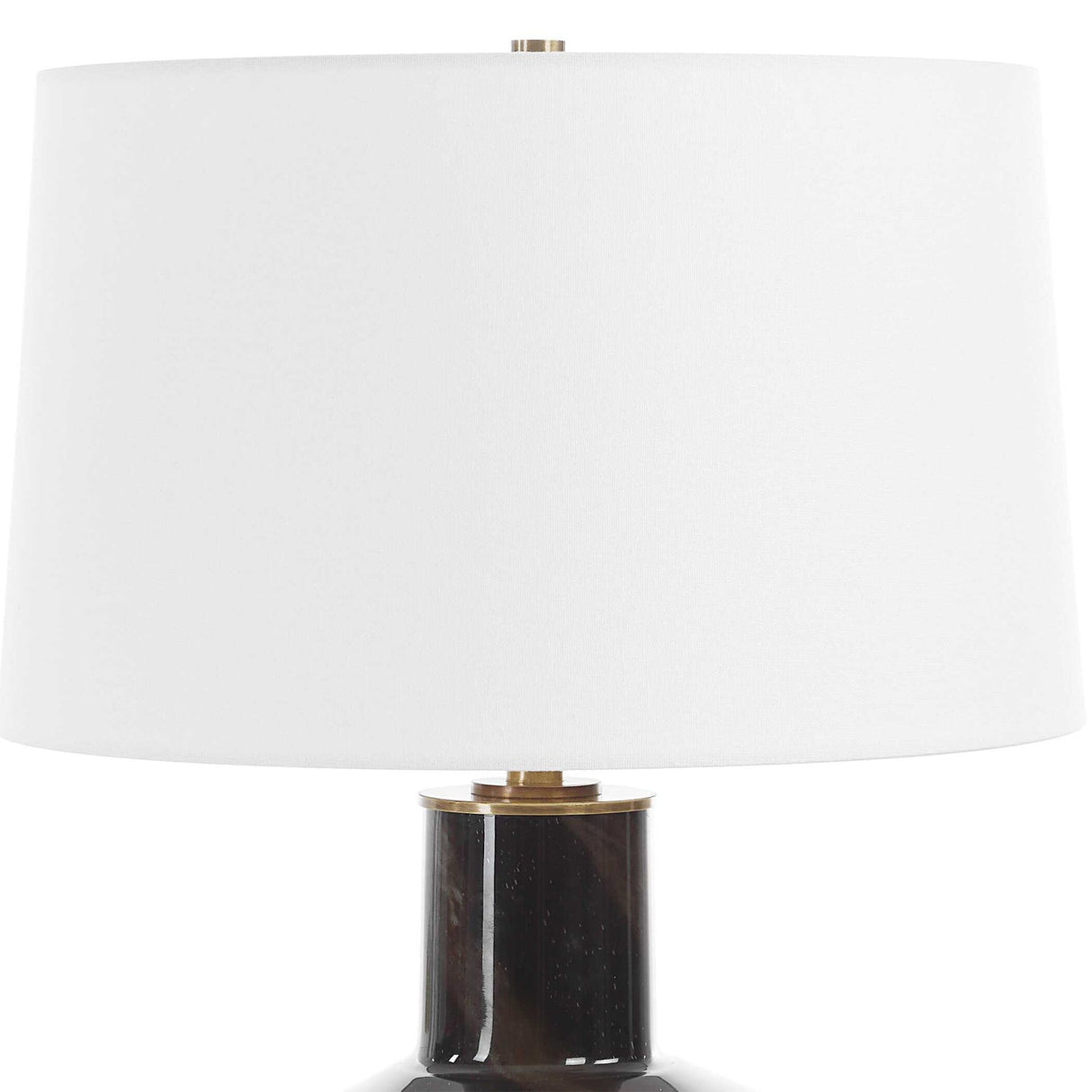 Modern European furniture - Smoky Black Glass Table Lamp by Uttermost Buchanan - www.oroa.com