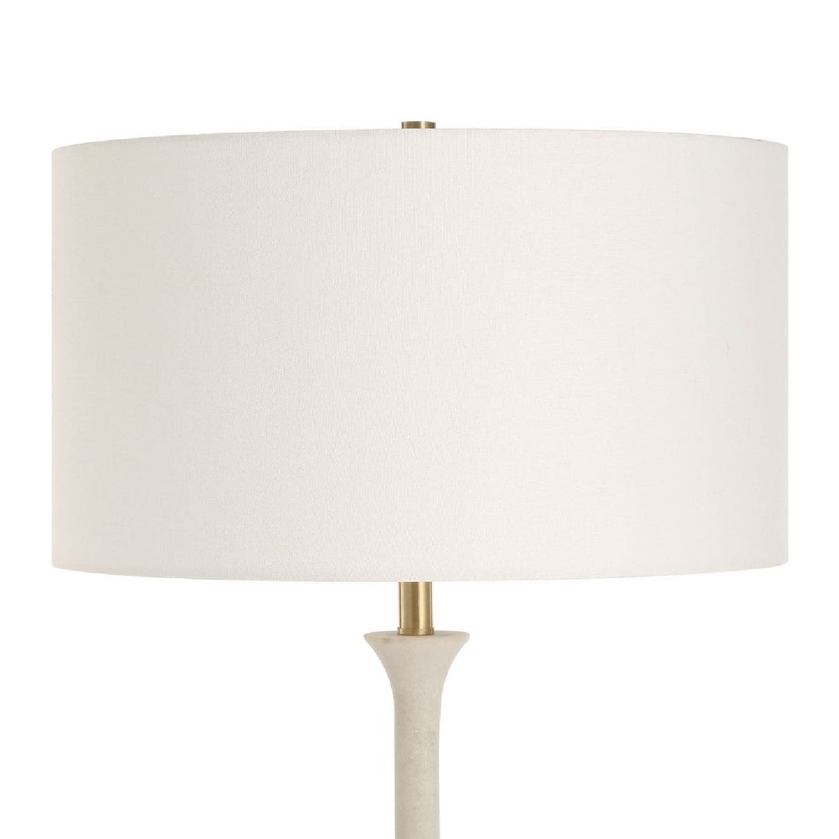 White Man-Made Stone Floor Lamp | Uttermost Dewdrop