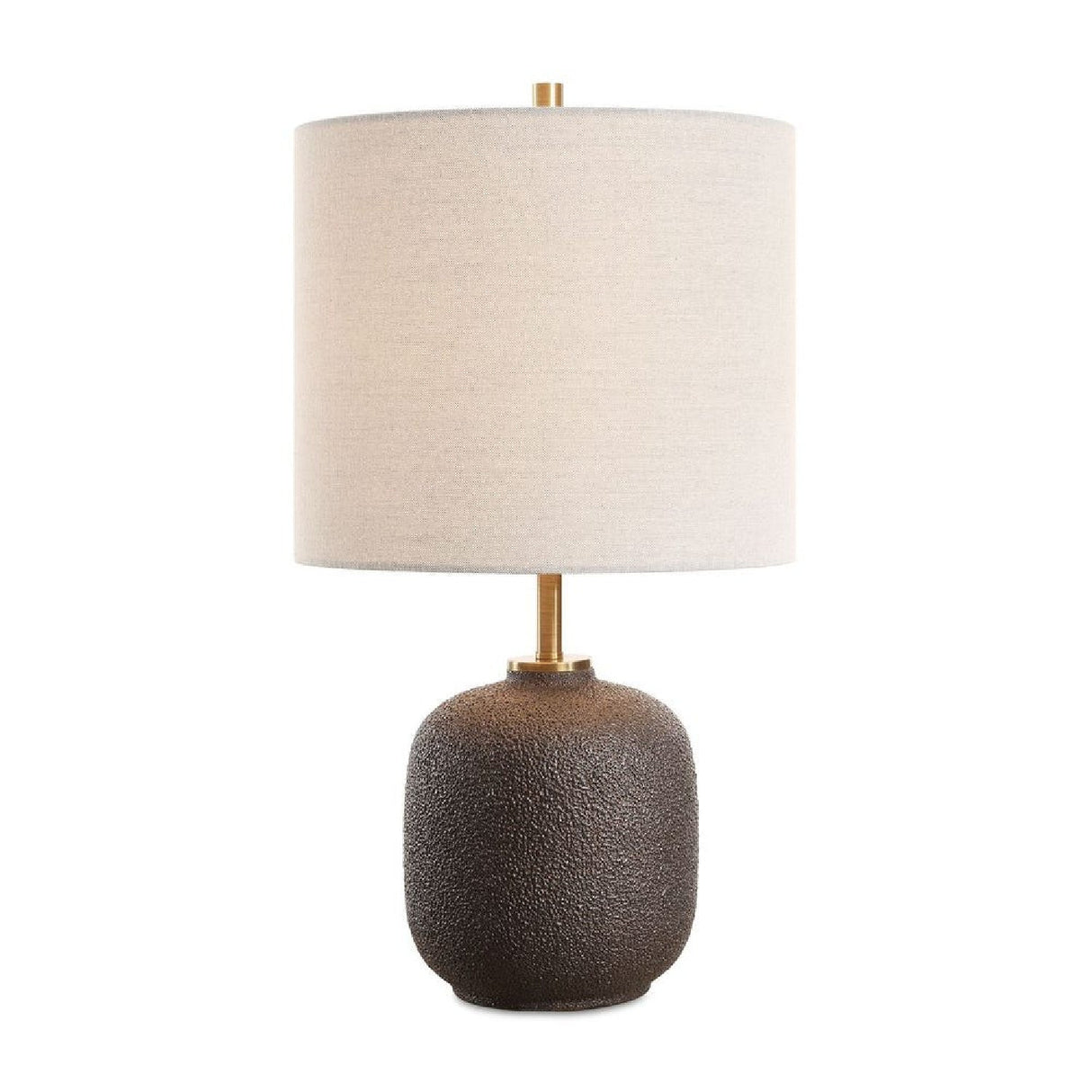 Textured Black Ceramic Buffet Lamp by Uttermost Blacktop