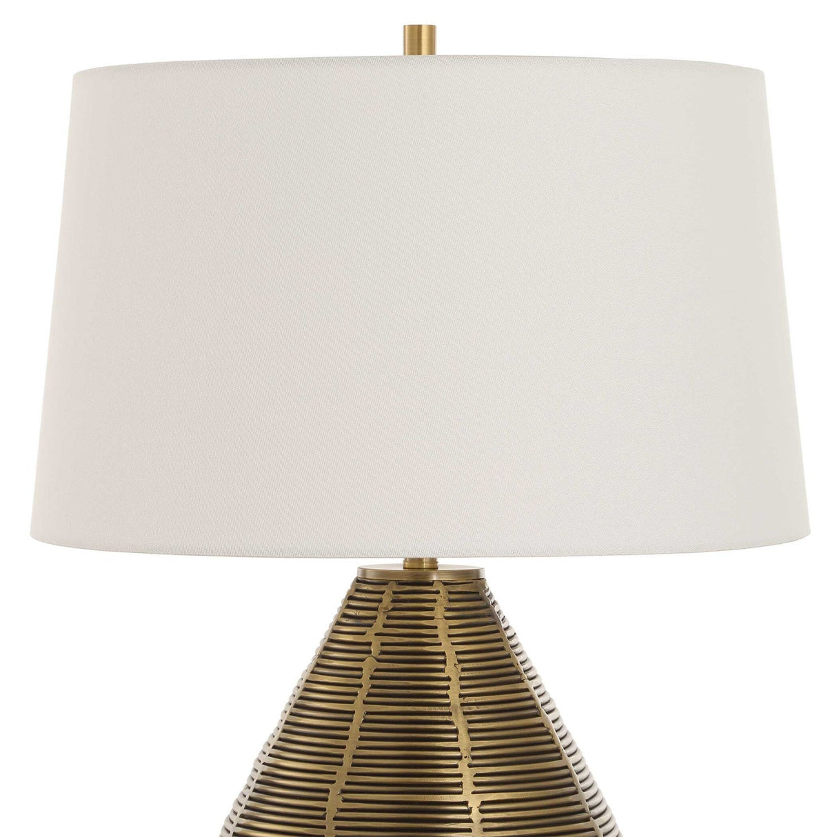 Modern European furniture - Brass Plated Table Lamp by Uttermost Knowles - www.oroa.com