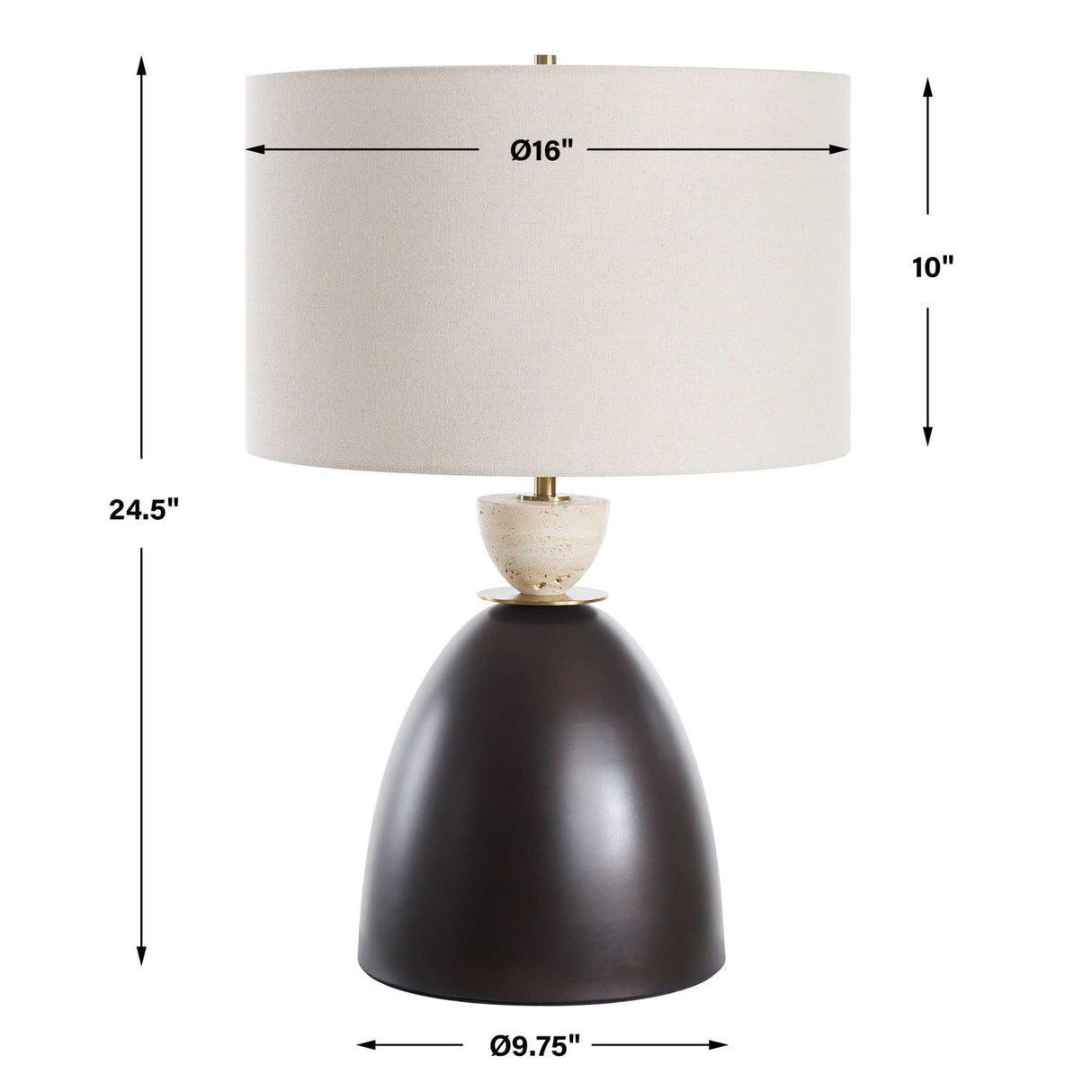 Bronze Dome Table Lamp by Uttermost Procida, alternate view 5