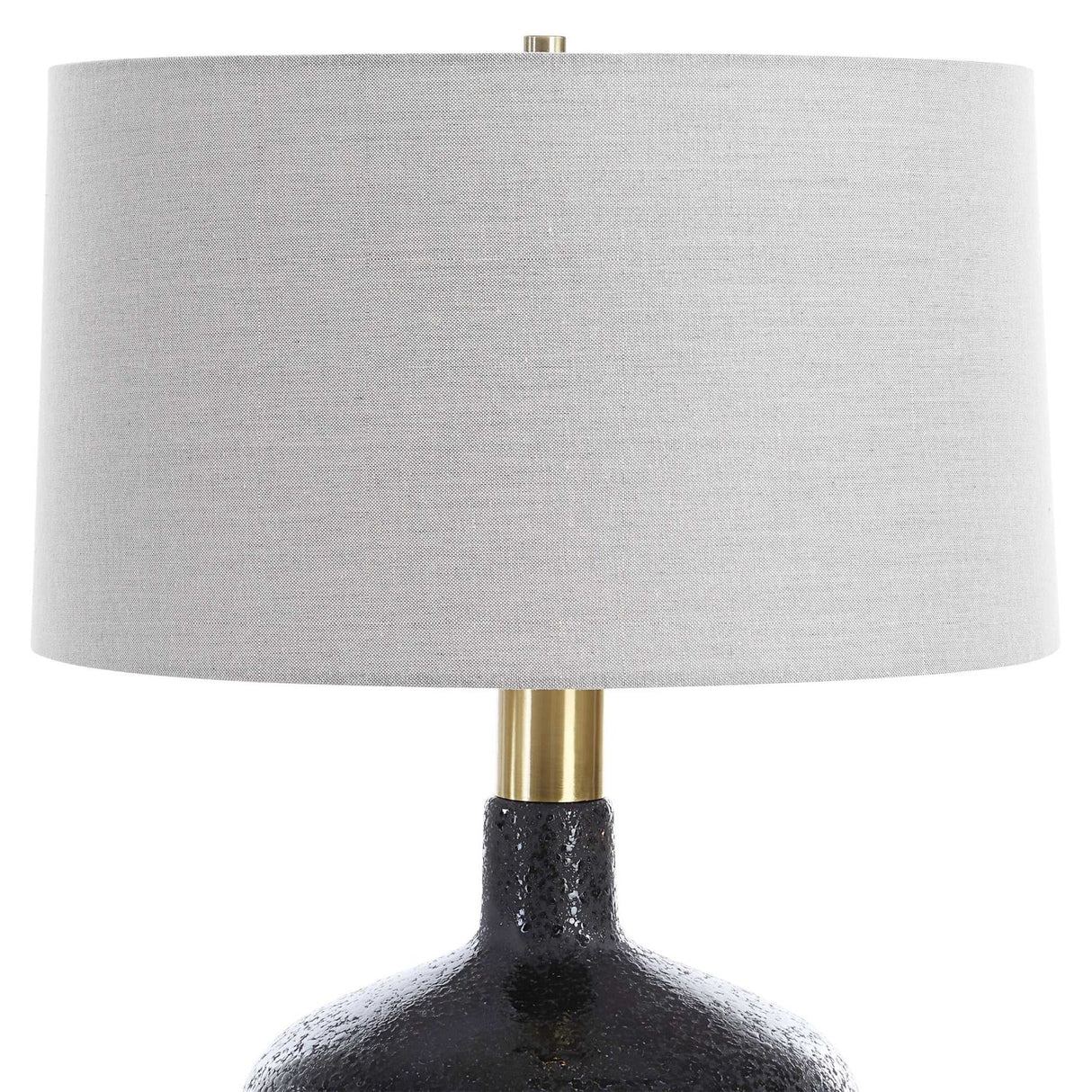 Mottled Black Ceramic Table Lamp by Uttermost Flanagan, alternate view 4