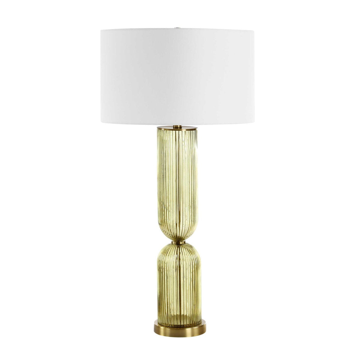 Transparent Green Glass Table Lamp by Uttermost Mirah, alternate view 3