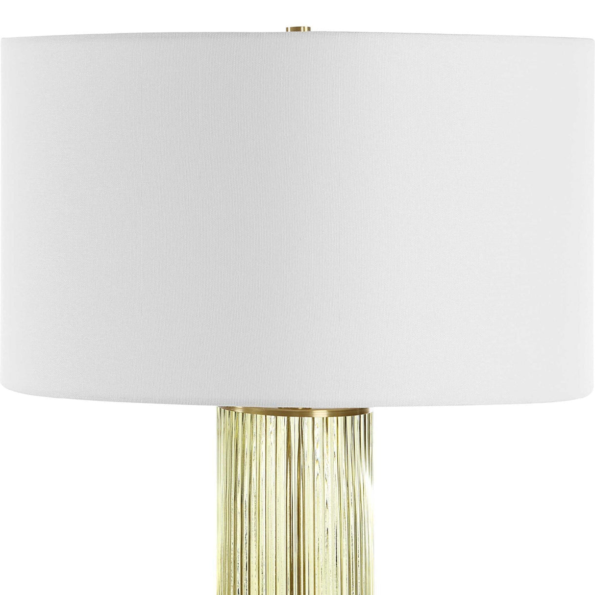 Transparent Green Glass Table Lamp by Uttermost Mirah, alternate view 4