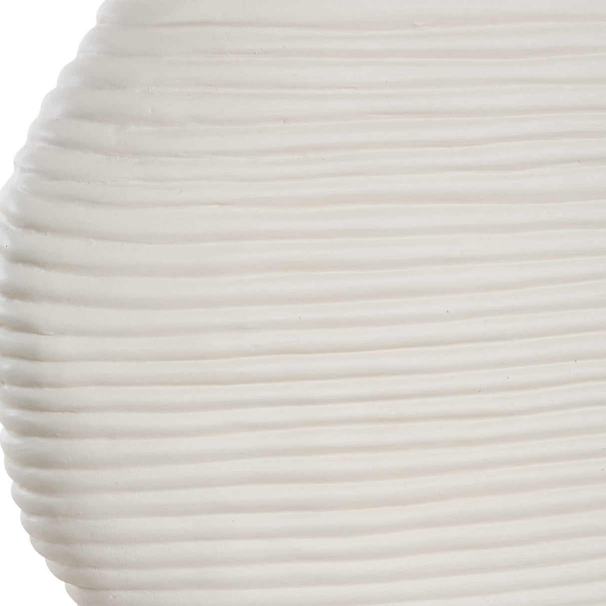 White Ceramic Organic-Shaped Table Lamp by Uttermost Duostacked, alternate view 6