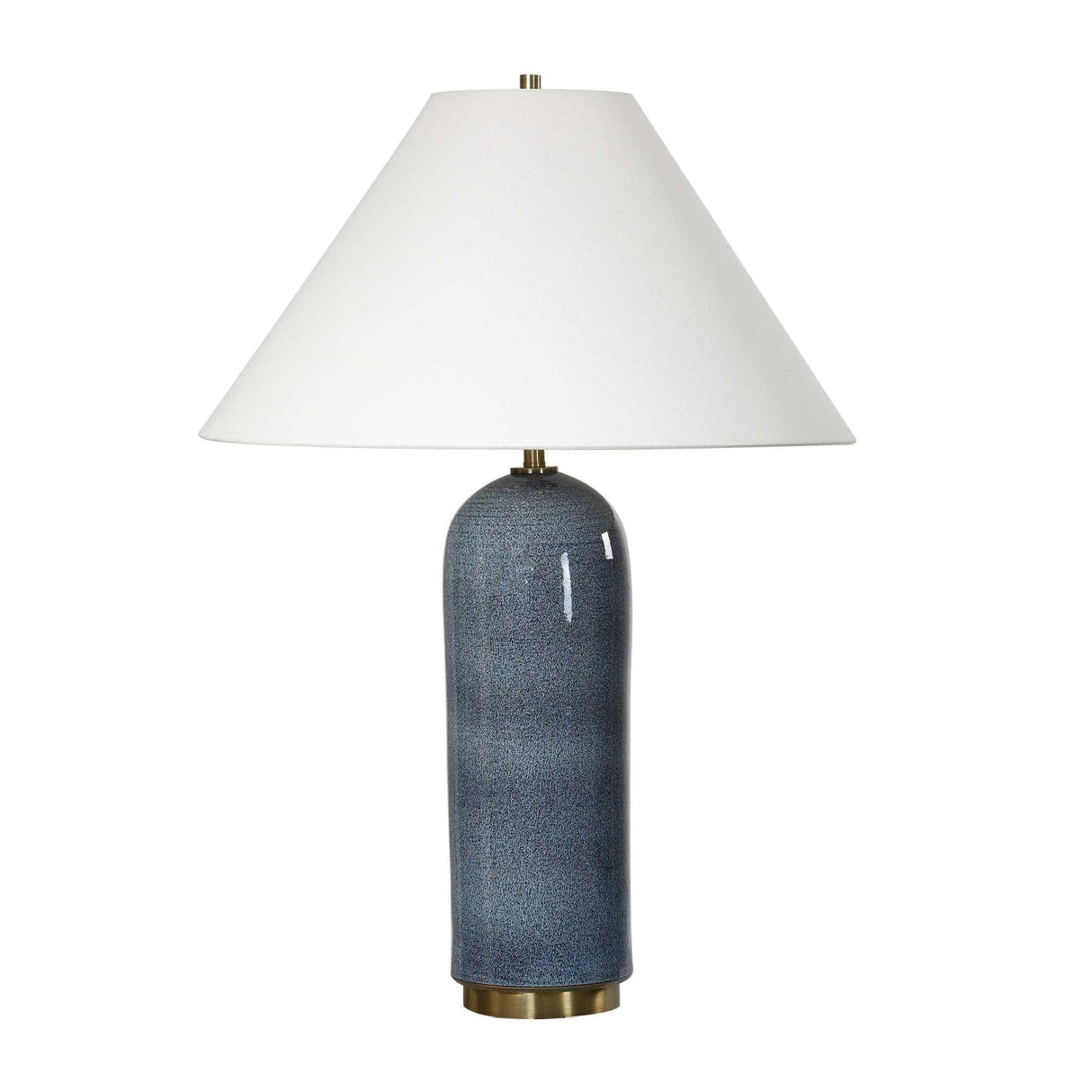 Modern European furniture - Blue Glaze Ceramic Table Lamp - www.oroa.com