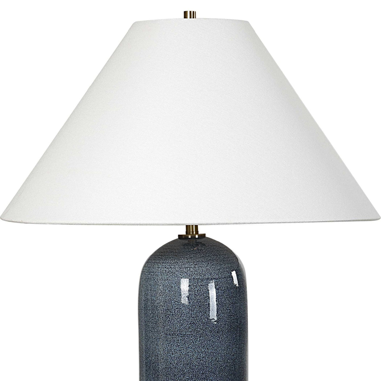 Modern European furniture - Blue Glaze Ceramic Table Lamp - www.oroa.com
