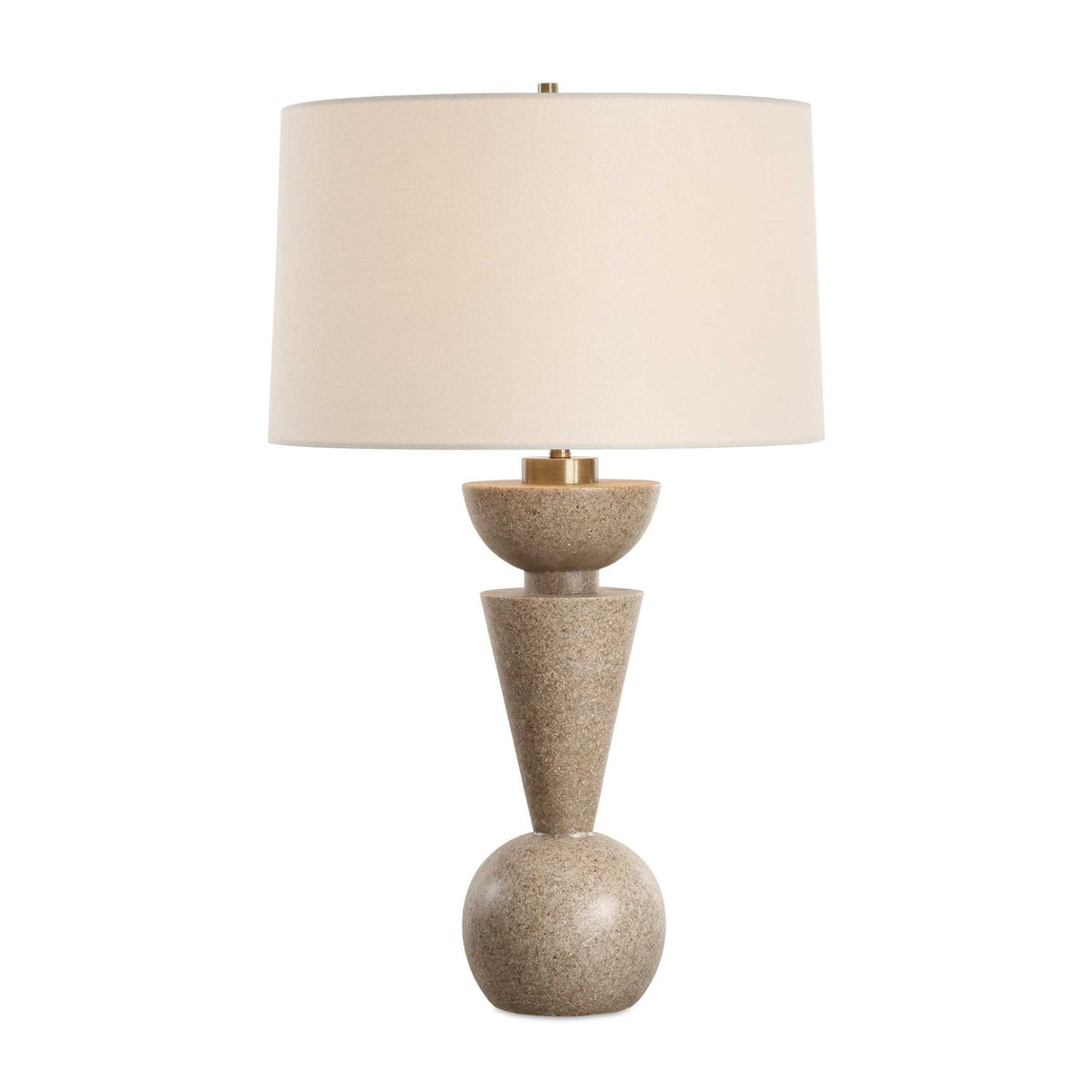 Modern European furniture - Geometrical Stone Table Lamp - www.oroa.com