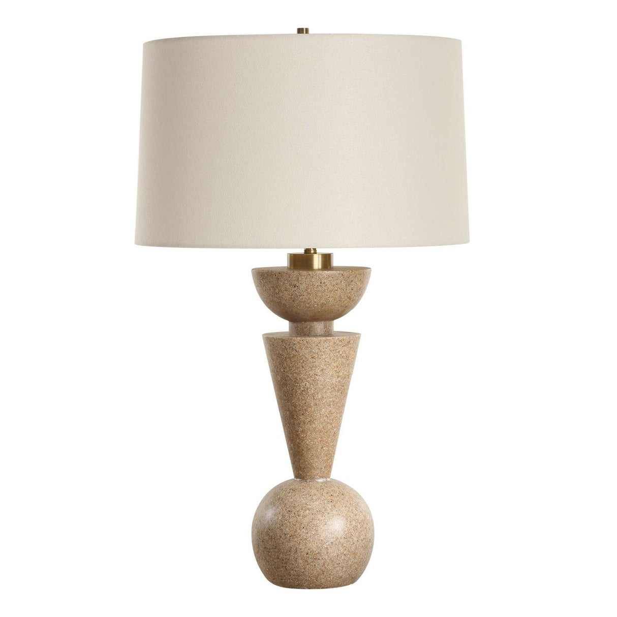 Modern European furniture - Geometrical Stone Table Lamp - www.oroa.com