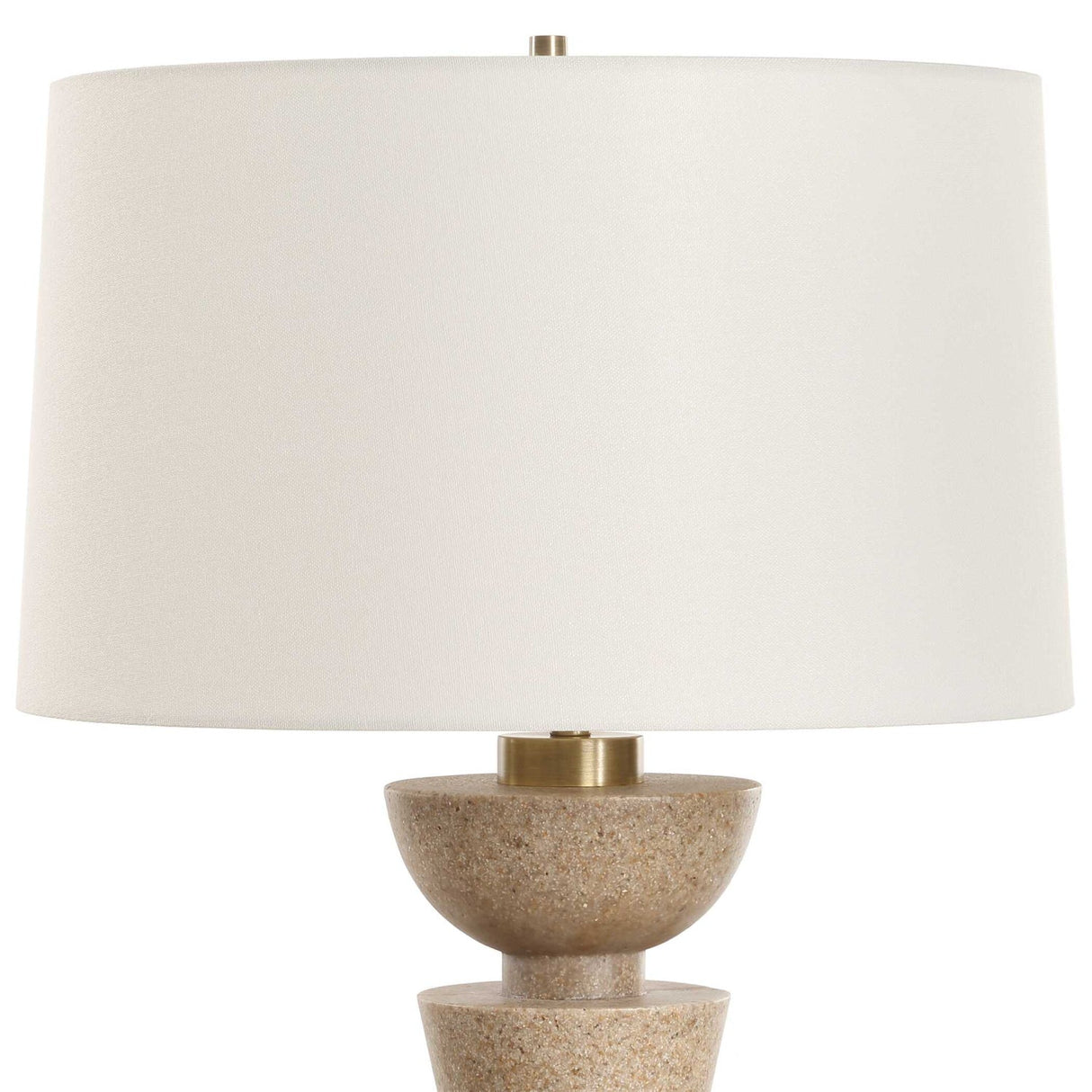 Modern European furniture - Geometrical Stone Table Lamp - www.oroa.com