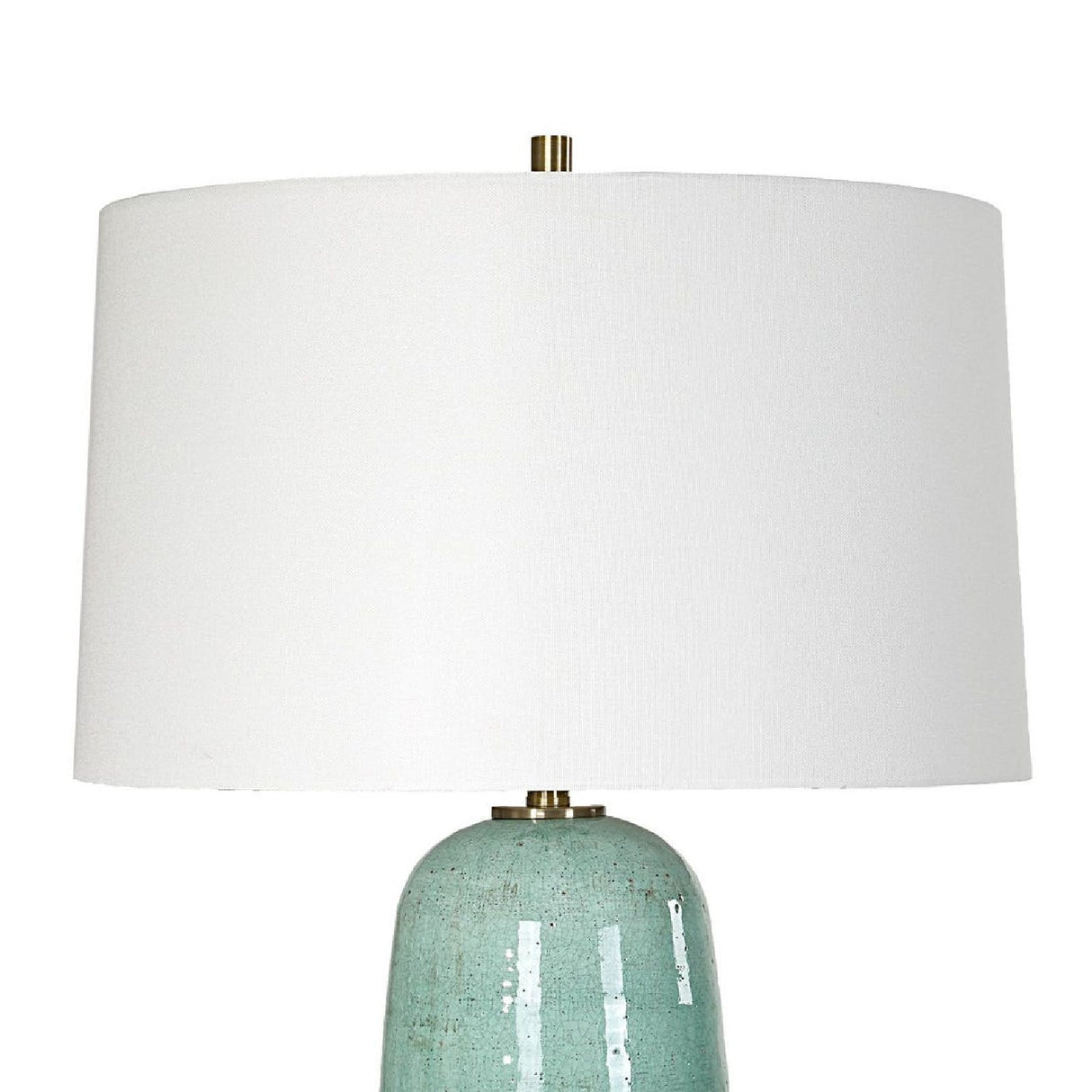 Modern European furniture - Crackled Teal Ceramic Table Lamp by Uttermost Andale - www.oroa.com