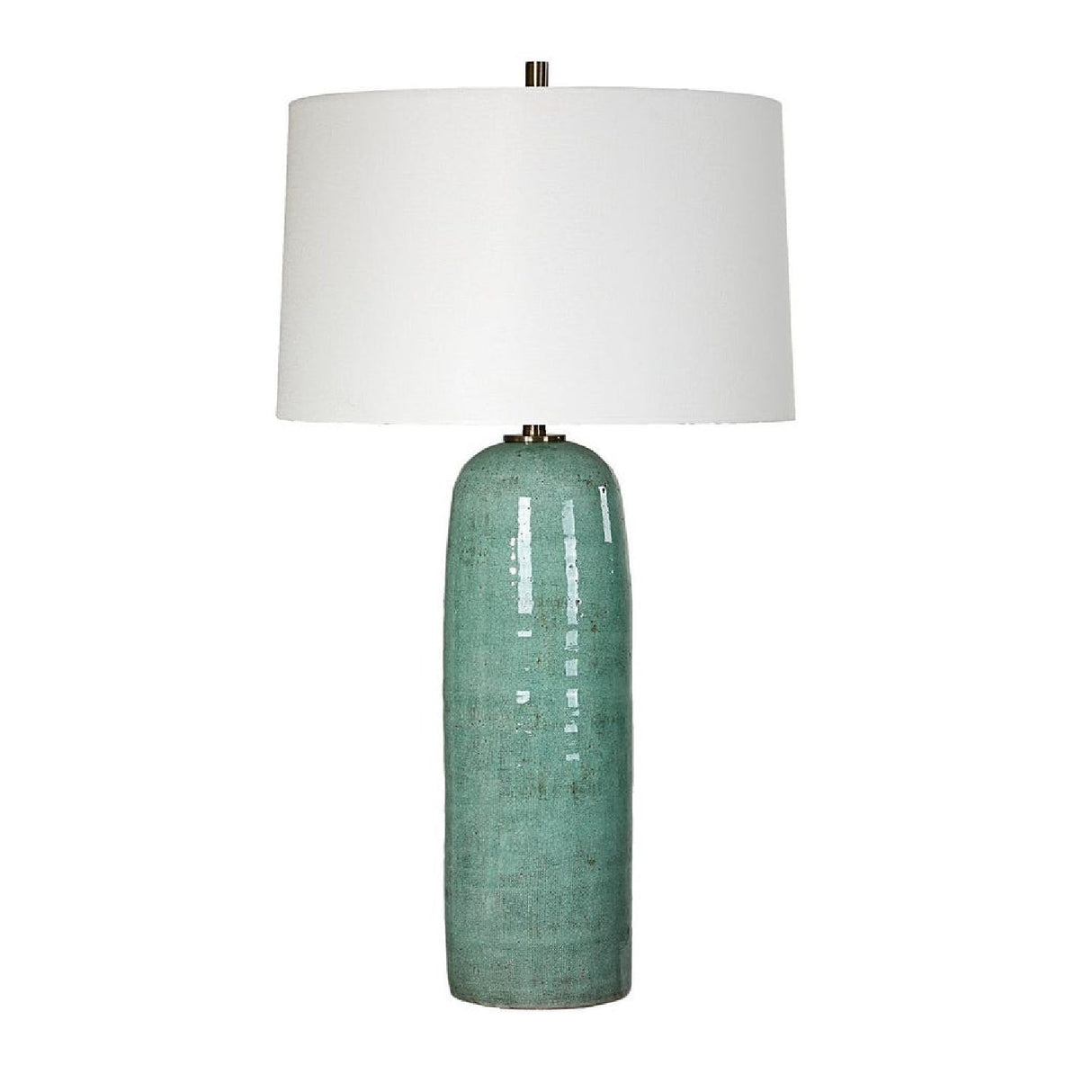 Modern European furniture - Crackled Teal Ceramic Table Lamp by Uttermost Andale - www.oroa.com