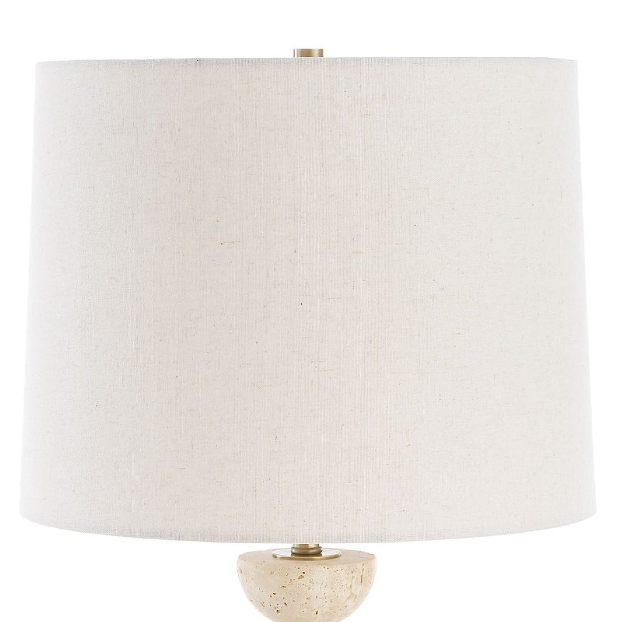 Travertine Accented Buffet Lamp by Uttermost Hemisphere, alternate view 6