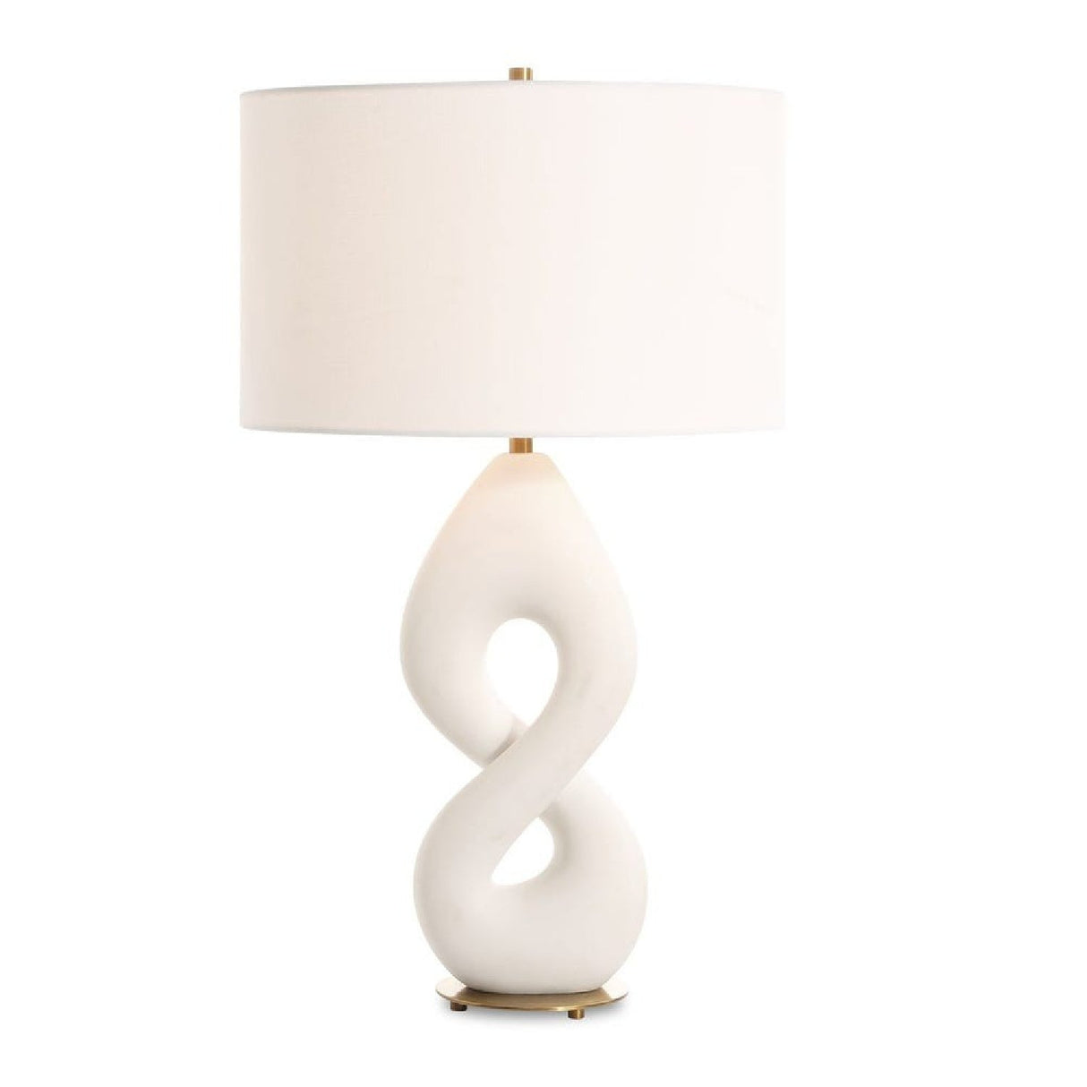 Modern European furniture - Twisted White Stone Table Lamp by Uttermost Meridian - www.oroa.com