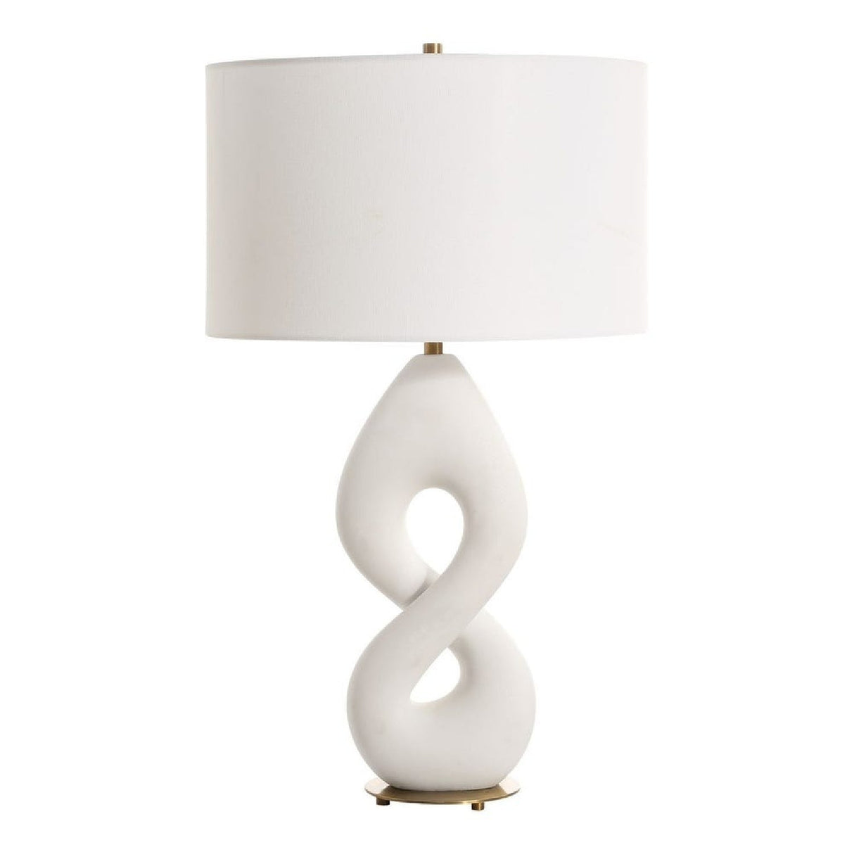 Modern European furniture - Twisted White Stone Table Lamp by Uttermost Meridian - www.oroa.com
