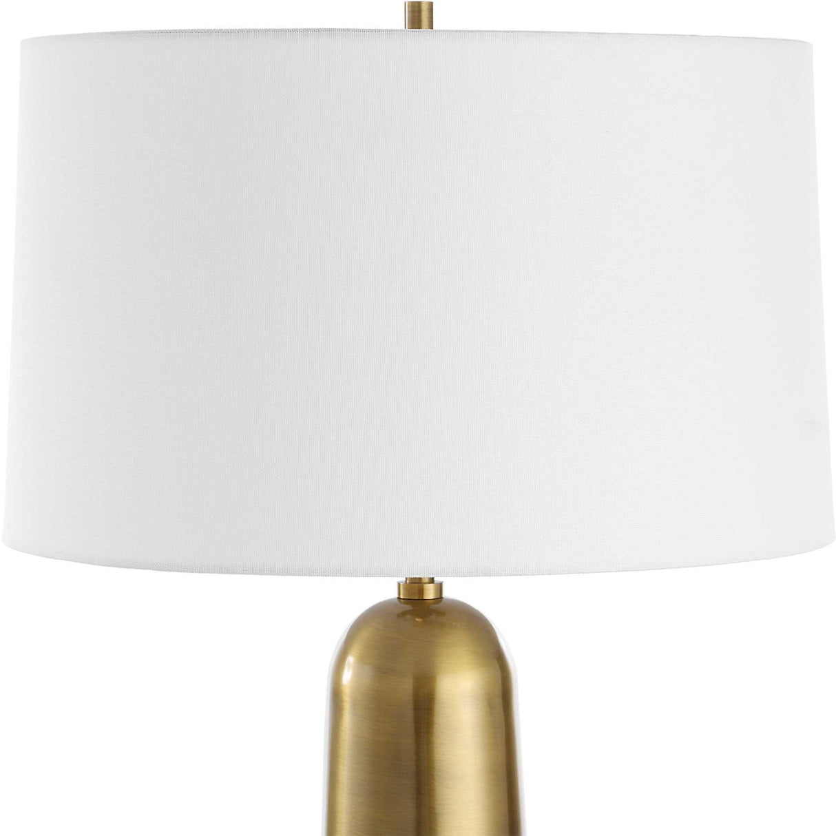 Modern European furniture - Antique Brass Cylindrical Table Lamp - www.oroa.com