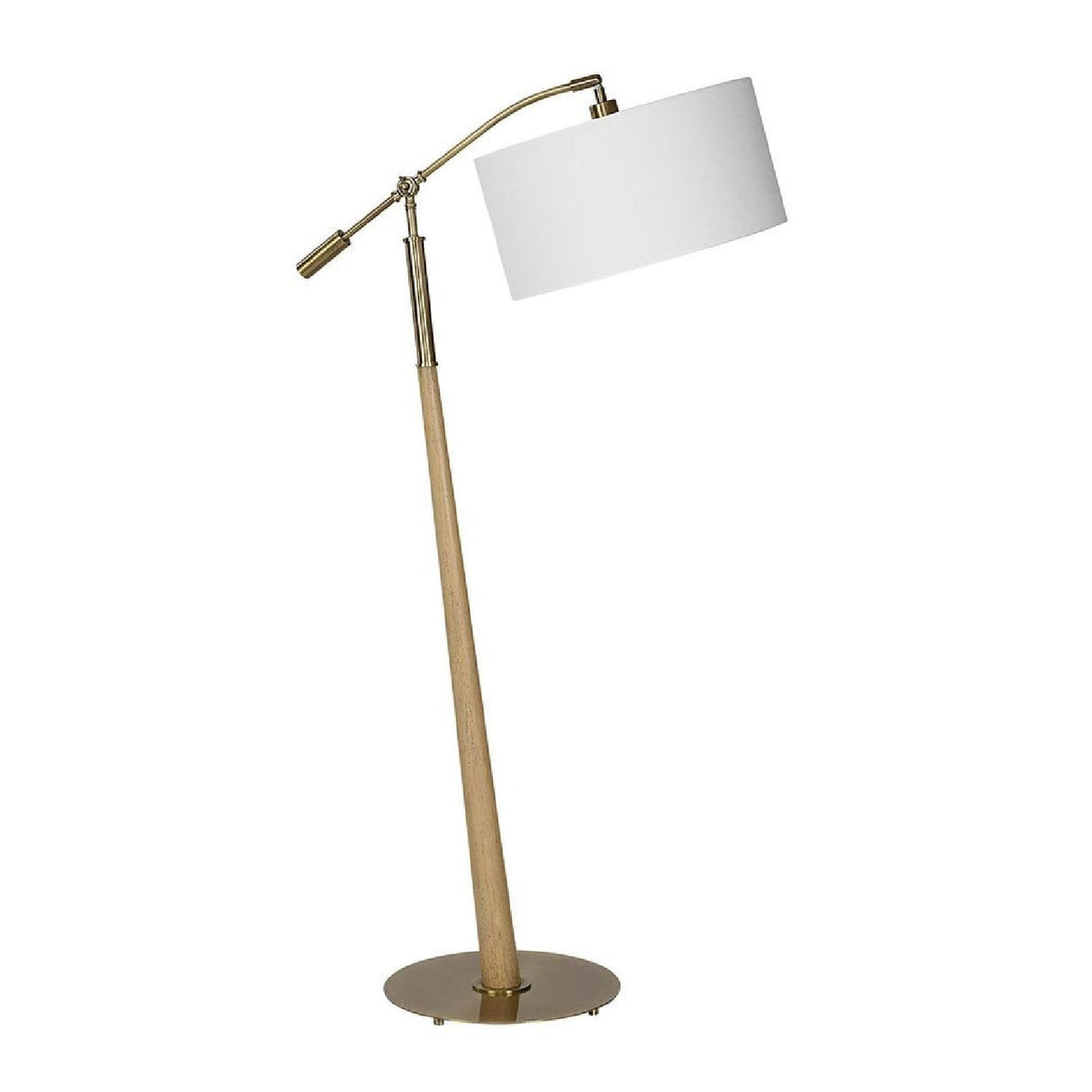 Wooden Tapered Adjustable Floor Lamp by Uttermost Kennett