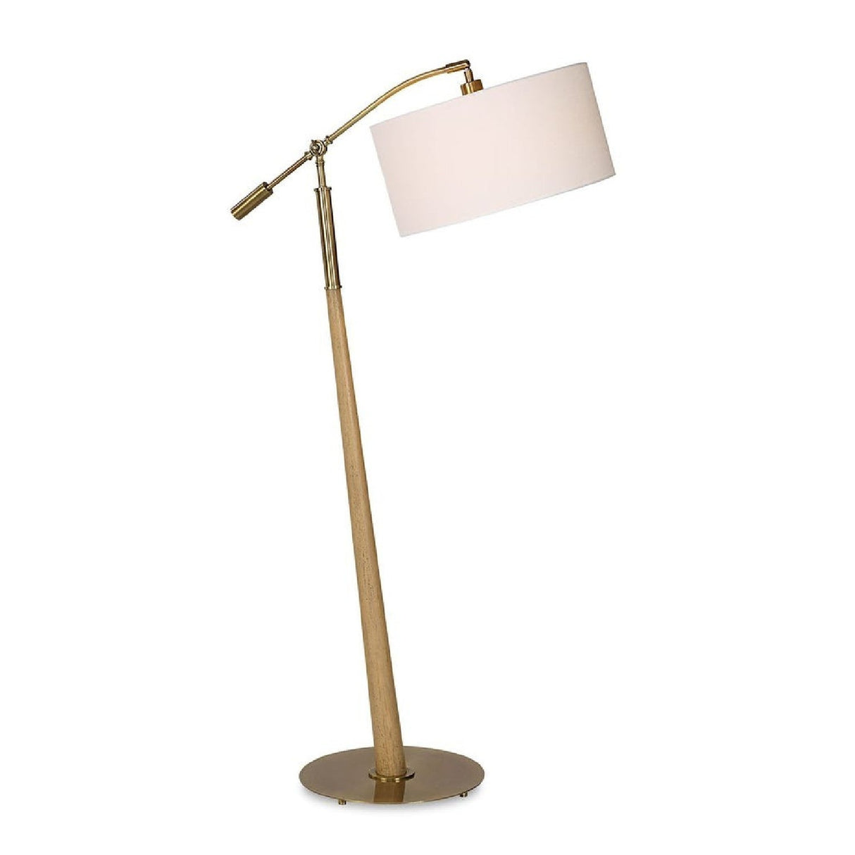 Wooden Tapered Adjustable Floor Lamp by Uttermost Kennett, alternate view 3