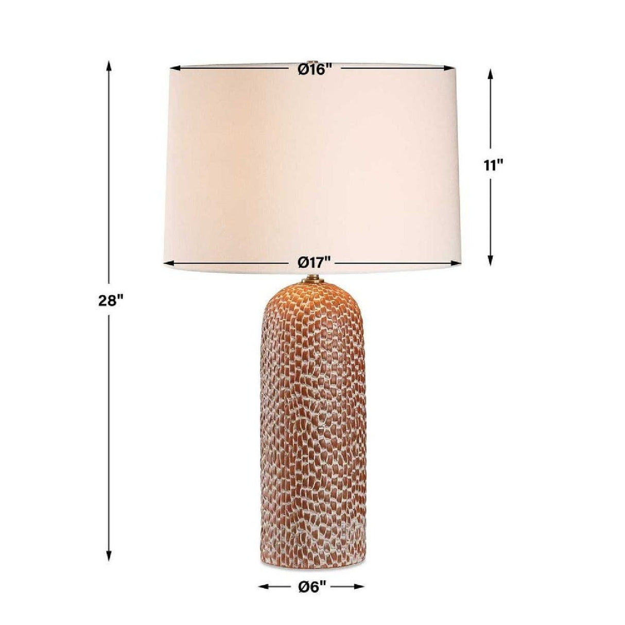 Modern European furniture - Brown Porcelain Table Lamp by Uttermost Maclura - www.oroa.com