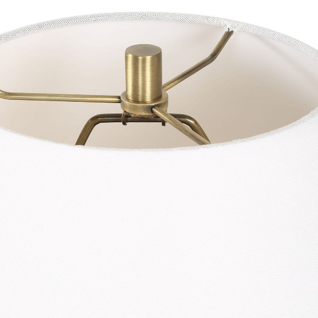 Channeled Brown Porcelain Table Lamp by Uttermost Keoghan, alternate view 6