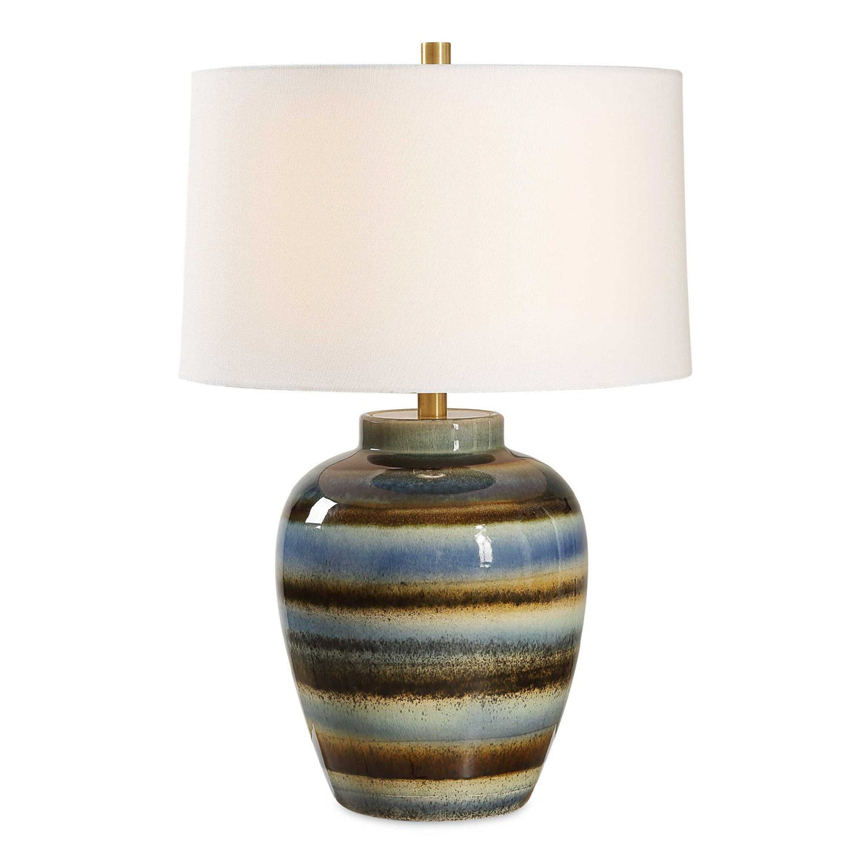 Multi-Toned Ceramic Table Lamp by Uttermost Judarn