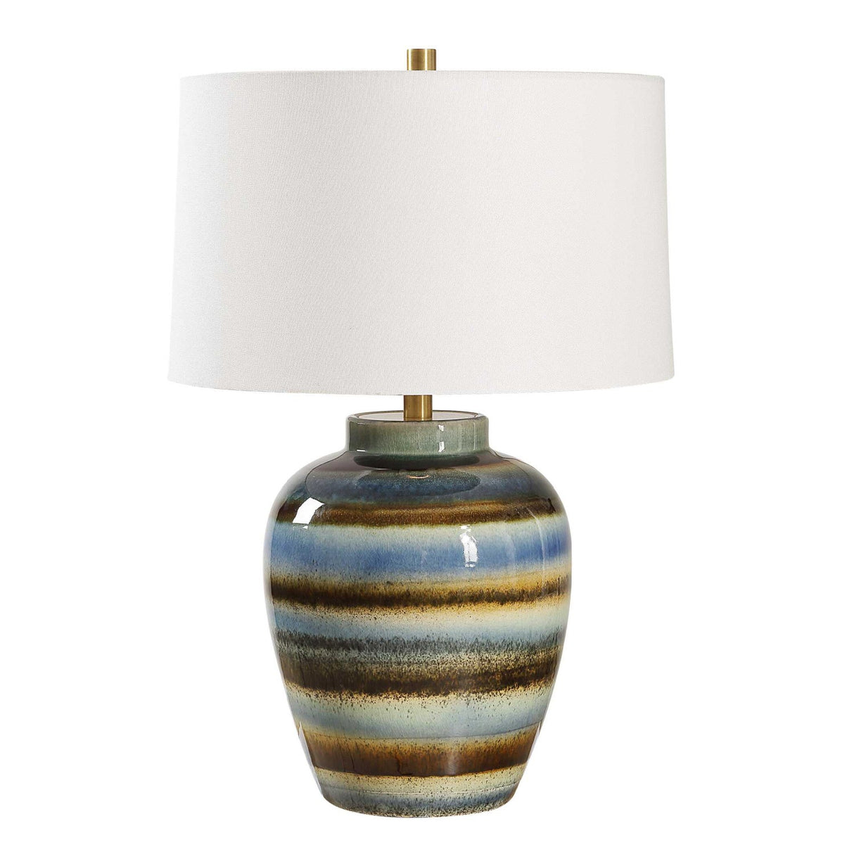 Multi-Toned Ceramic Table Lamp by Uttermost Judarn, alternate view 3