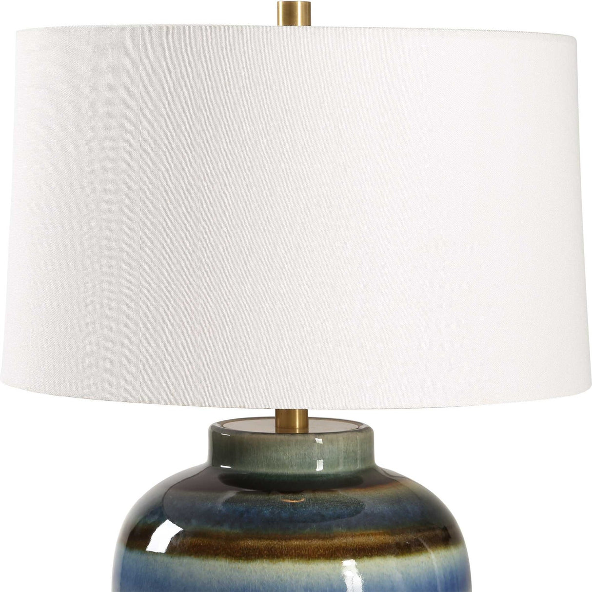 Multi-Toned Ceramic Table Lamp by Uttermost Judarn, alternate view 4