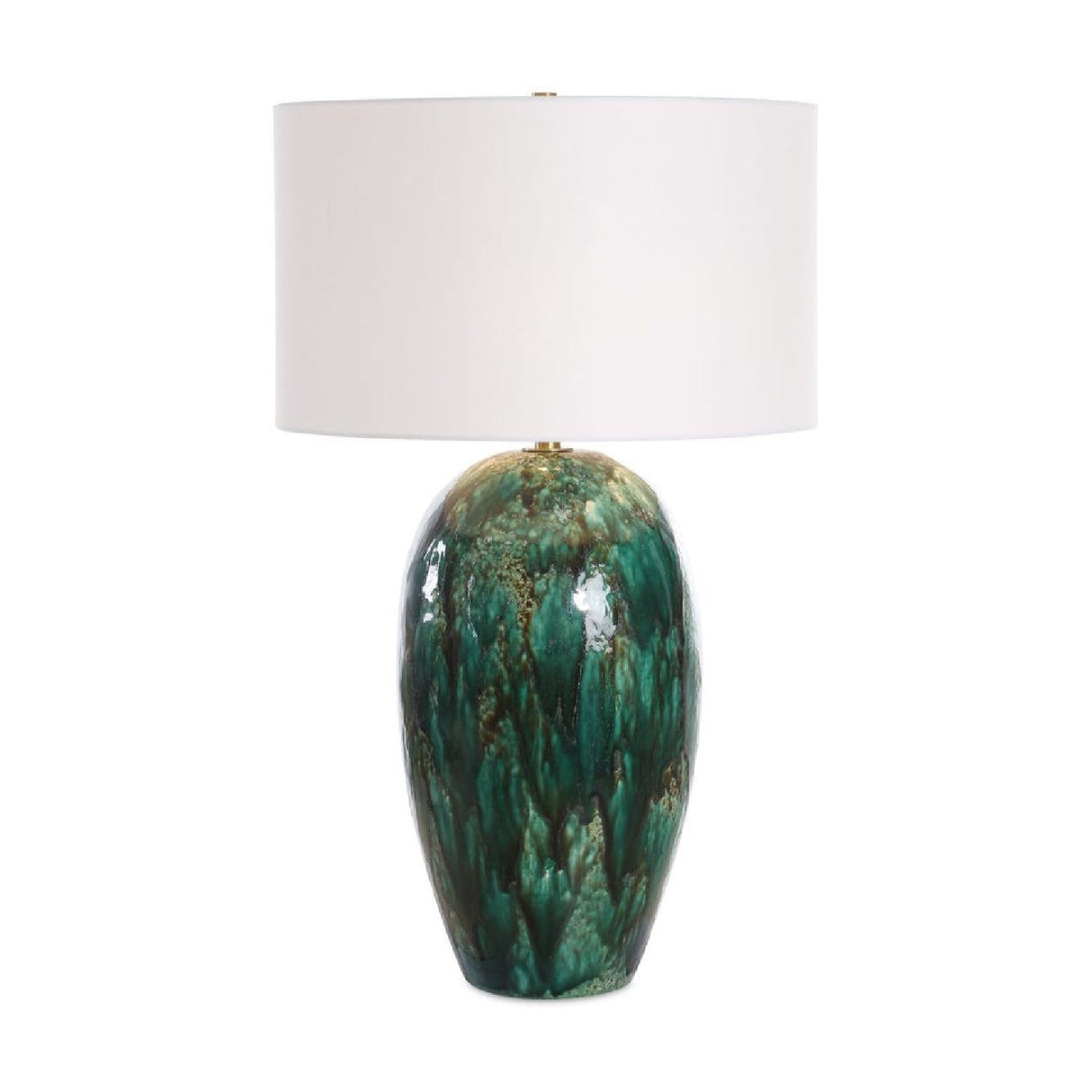 Modern European furniture - Green Dripped Ceramic Table Lamp by Uttermost Ceralene - www.oroa.com