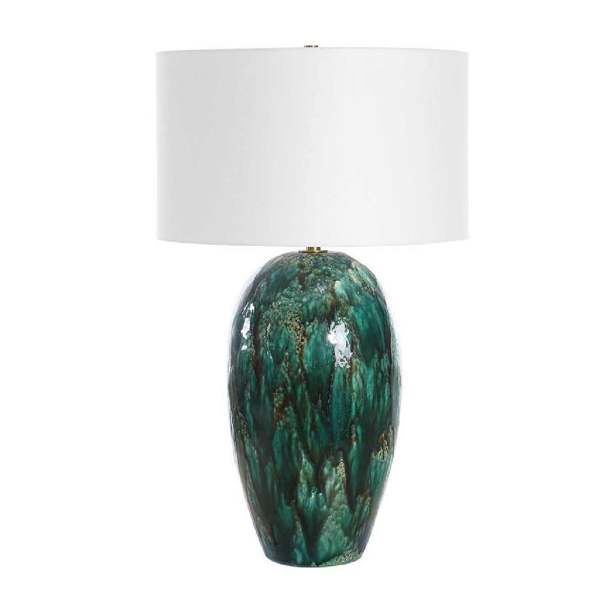 Modern European furniture - Green Dripped Ceramic Table Lamp by Uttermost Ceralene - www.oroa.com