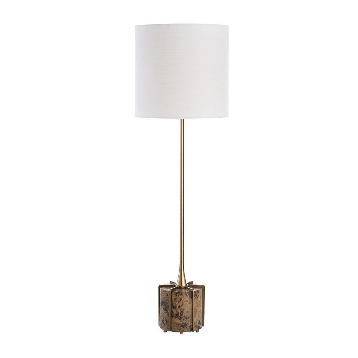 Brown Marble Foot Buffet Lamp by Uttermost Britwell