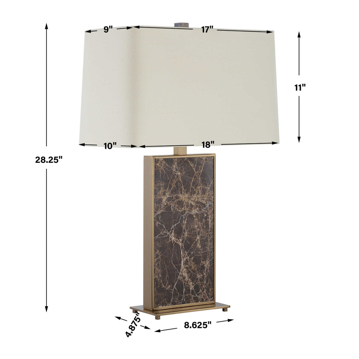 Modern European furniture - Brown Marble Table Lamp by Uttermost Lafferty - www.oroa.com