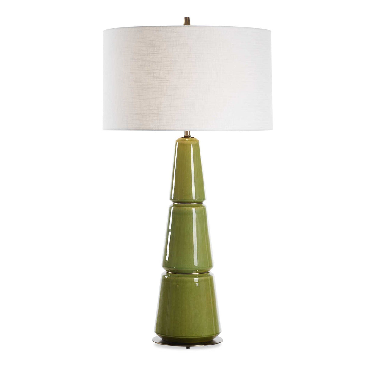 Stacked Green Ceramic Table Lamp by Uttermost Mendell