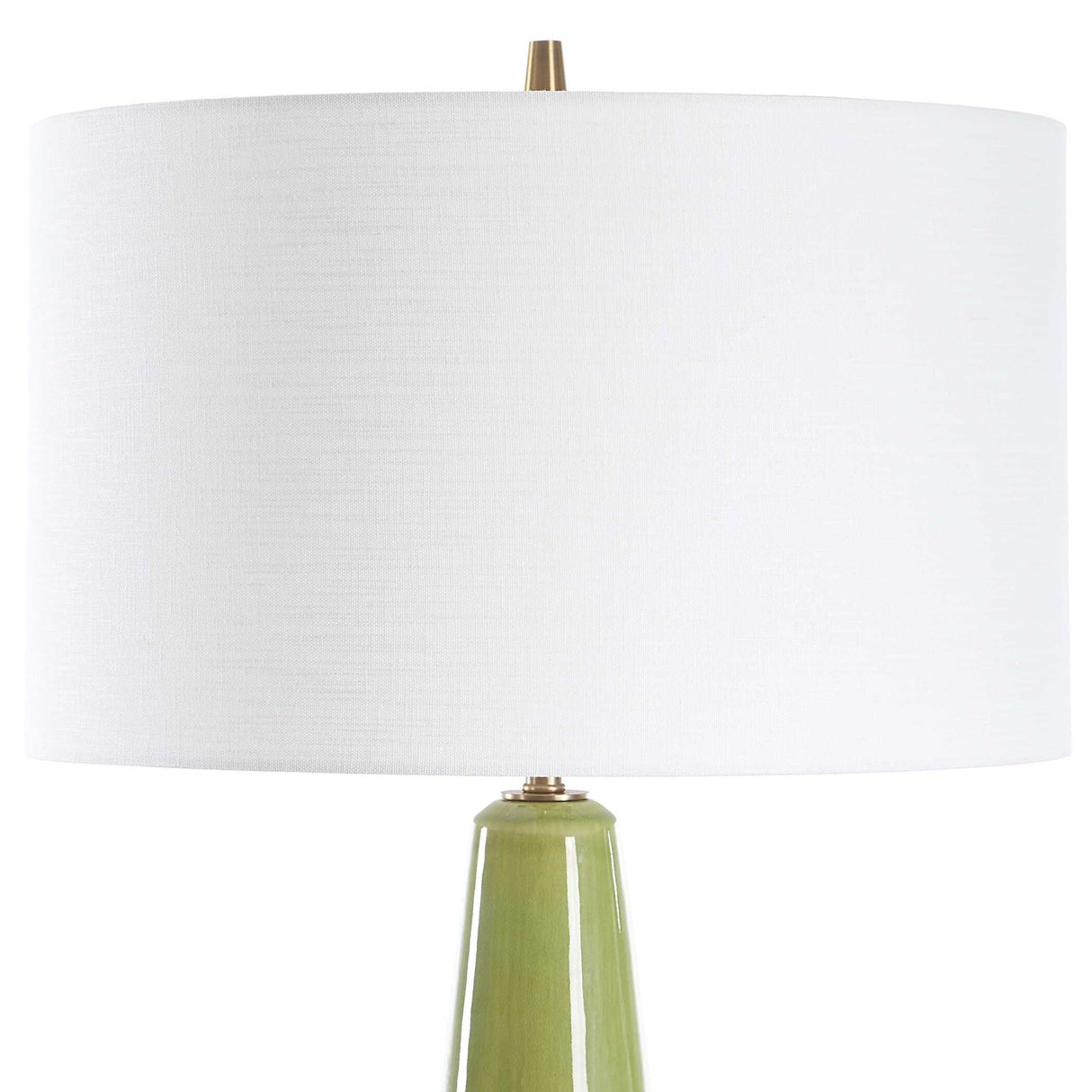 Stacked Green Ceramic Table Lamp by Uttermost Mendell, alternate view 4