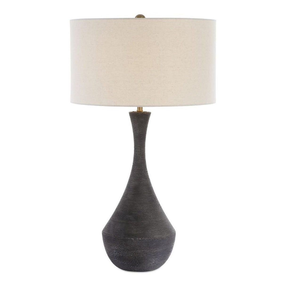Modern European furniture - Black Textured Ceramic Table Lamp by Uttermost Helston - www.oroa.com
