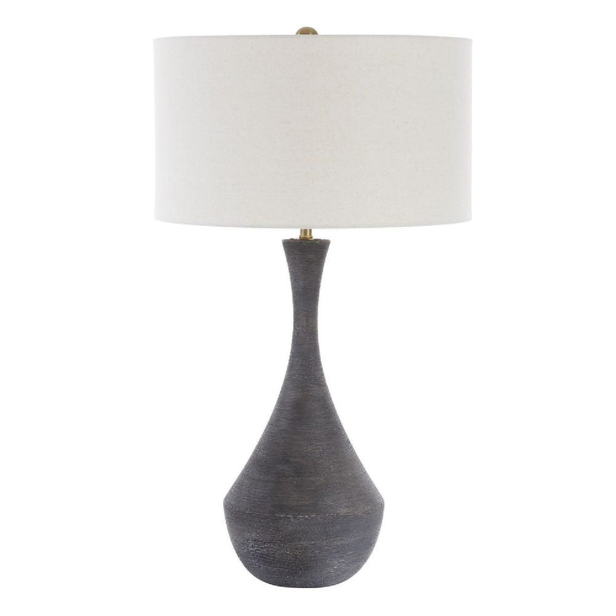 Modern European furniture - Black Textured Ceramic Table Lamp by Uttermost Helston - www.oroa.com