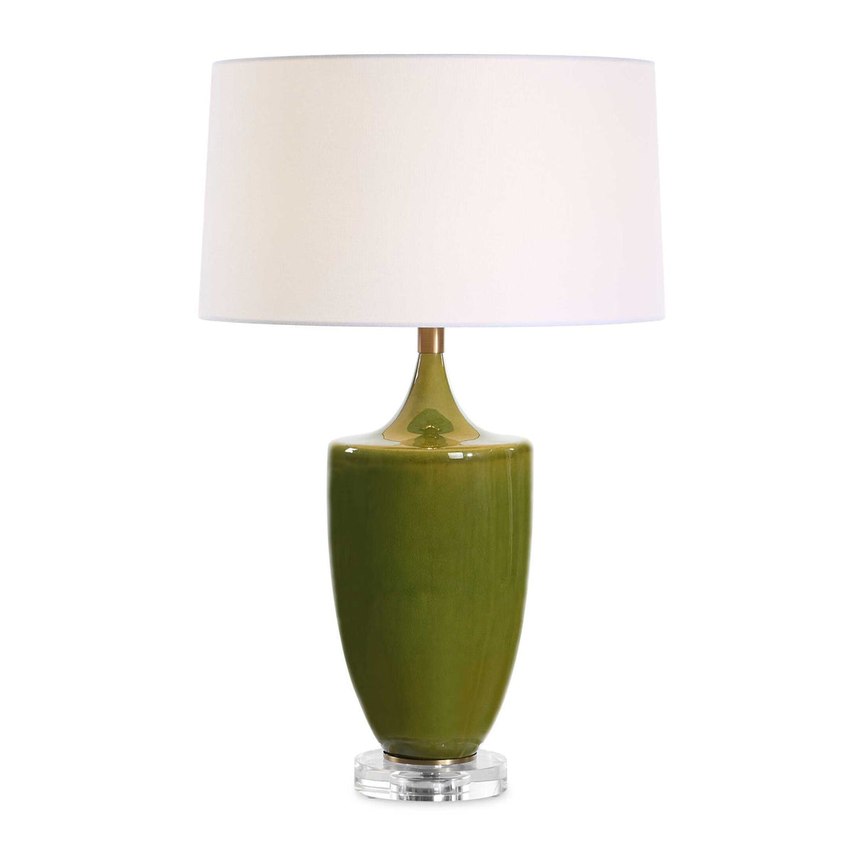 Modern European furniture - Green Crackled Ceramic Table Lamp - www.oroa.com